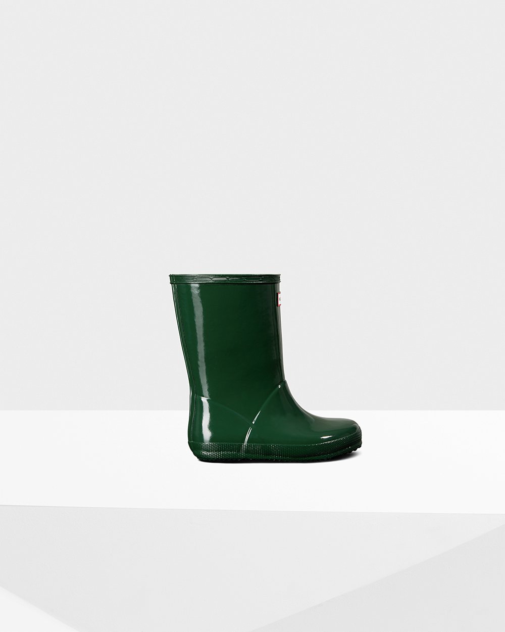 Botas de Lluvia Hunter Niños - Original First Classic Gloss - Verdes - UYVRTZH-25